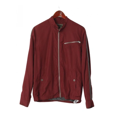 Pre-owned Converse Jacket In Burgundy