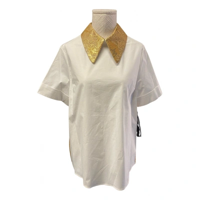 Pre-owned Rochas Blouse In White