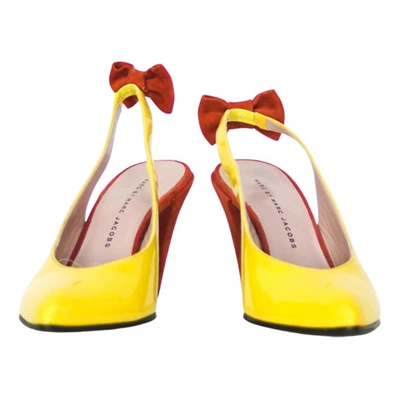 Pre-owned Marc By Marc Jacobs Patent Leather Heels In Yellow