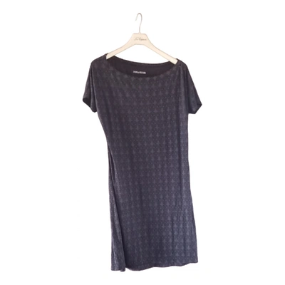 Pre-owned Zadig & Voltaire Mid-length Dress In Anthracite