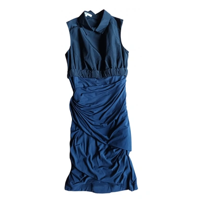 Pre-owned Carven Mini Dress In Blue