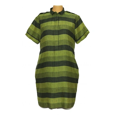 Pre-owned Burberry Silk Mid-length Dress In Multicolour
