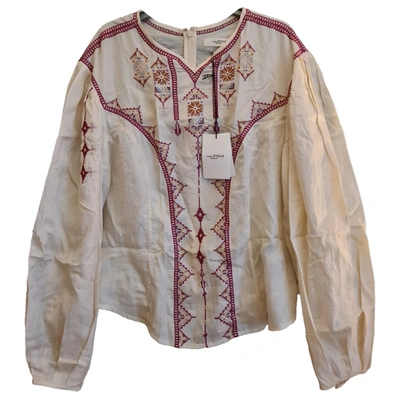Pre-owned Isabel Marant Étoile Silk Blouse In Beige