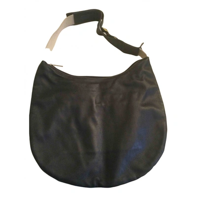 Pre-owned Samsonite Leather Handbag In Blue