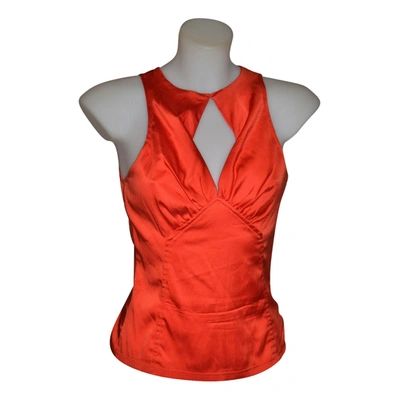 Pre-owned Versace Camisole In Red