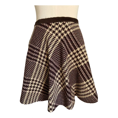 Pre-owned Dolce & Gabbana Wool Skirt In Brown