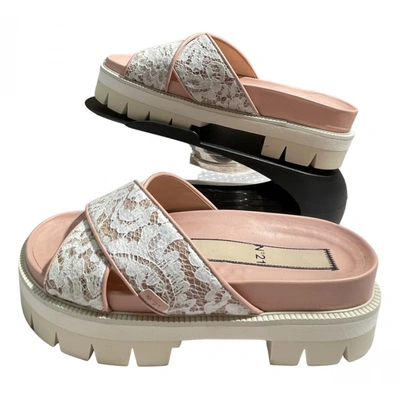 Pre-owned N°21 Leather Sandals In Pink