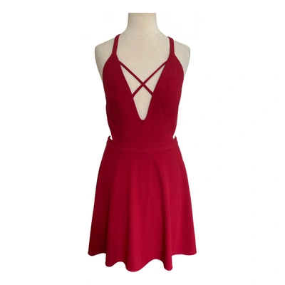 Pre-owned Nbd Mini Dress In Red