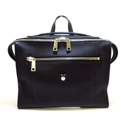 Pre-owned Fendi Leather Bag In Black