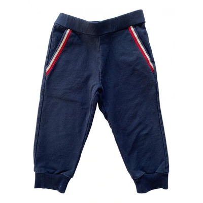 Pre-owned Moncler Kids' Pants In Navy
