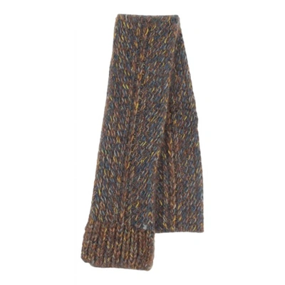 Pre-owned Chanel Wool Scarf In Brown