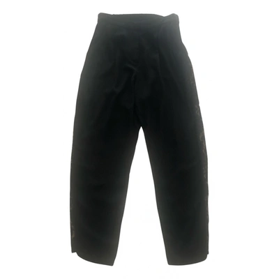 Pre-owned Zimmermann Carot Pants In Black