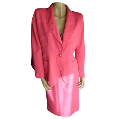Pre-owned Emanuel Ungaro Wool Dress In Pink