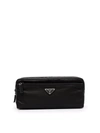 PRADA RE-NYLON AND LEATHER TRAVEL POUCH,17198298