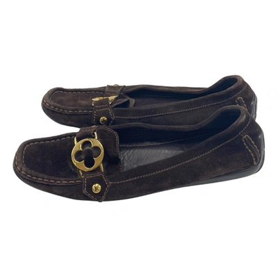 Pre-owned Louis Vuitton Flats In Brown