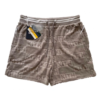 Pre-owned Kith Short In Beige