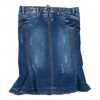 Pre-owned Just Cavalli Mid-length Skirt In Blue