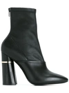 3.1 Phillip Lim Kyoto Leather Sock Boots In Black