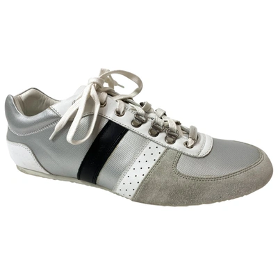 Pre-owned Dior Leather Low Trainers In White