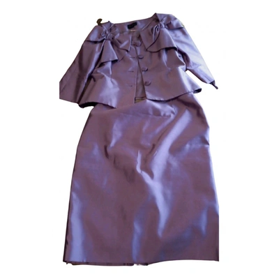 Pre-owned Luisa Spagnoli Silk Jacket In Purple