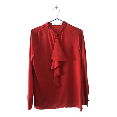 Pre-owned Pedro Del Hierro Silk Shirt In Red
