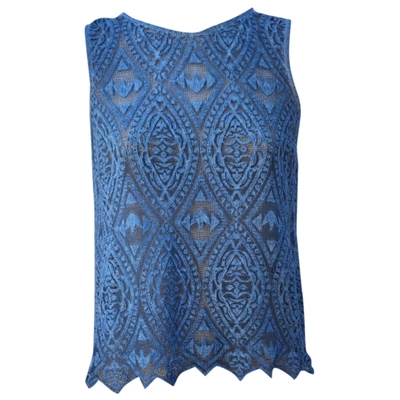 Pre-owned Hoss Intropia Top In Blue