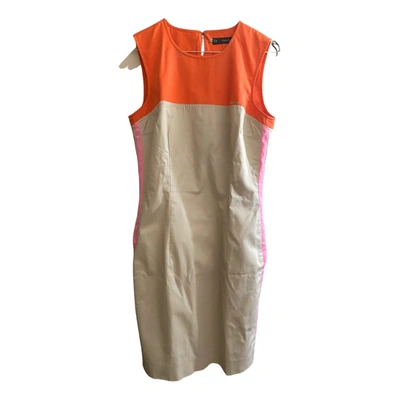 Pre-owned Dsquared2 Dress In Beige