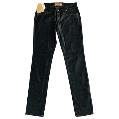 Pre-owned John Galliano Straight Jeans In Blue