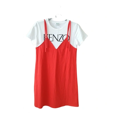 Pre-owned Kenzo Mid-length Dress In Red