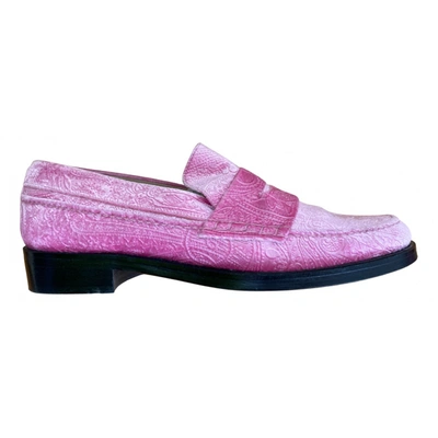 Pre-owned Mr By Man Repeller Flats In Pink