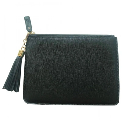 Pre-owned John Hardy Leather Clutch Bag In Black