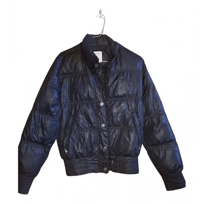 Pre-owned North Sails Faux Fur Puffer In Blue
