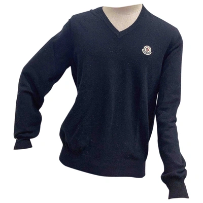 Pre-owned Moncler Wool Sweatshirt In Black