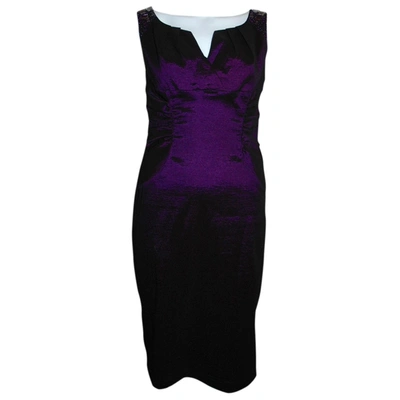 Pre-owned Adrianna Papell Mid-length Dress In Purple