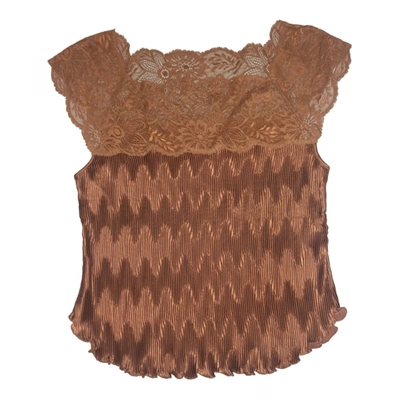 Pre-owned La Perla Vest In Brown