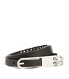 RICK OWENS LEATHER TONGUE BELT,17222317