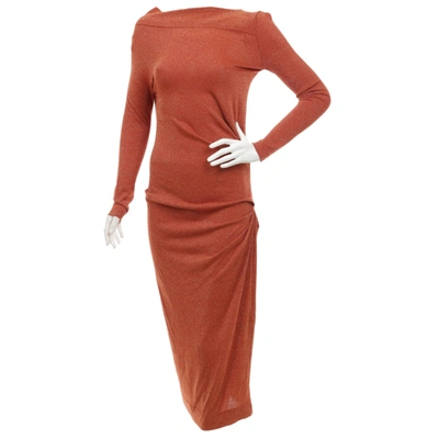 Pre-owned Vivienne Westwood Anglomania Mid-length Dress In Orange