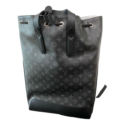 Pre-owned Louis Vuitton Explorer Cloth Bag In Black