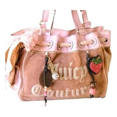 Pre-owned Juicy Couture Velvet Handbag In Pink | ModeSens