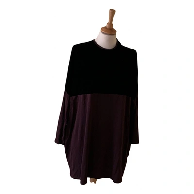 Pre-owned Jean Paul Gaultier Velvet Mini Dress In Brown