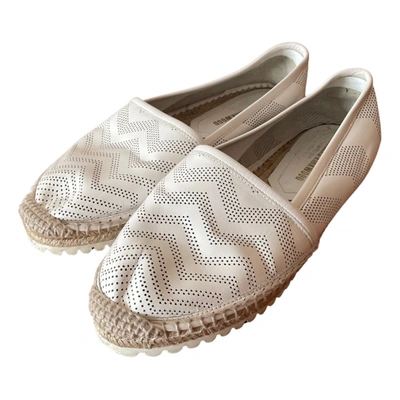 Pre-owned Nicholas Kirkwood Leather Espadrilles In White