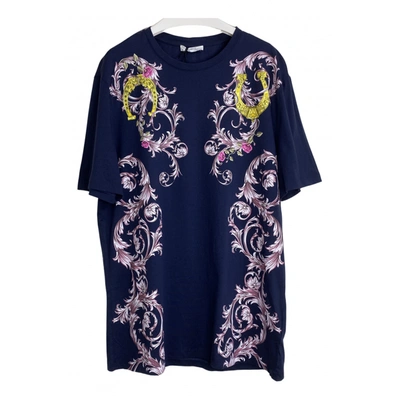 Pre-owned Versace T-shirt In Navy