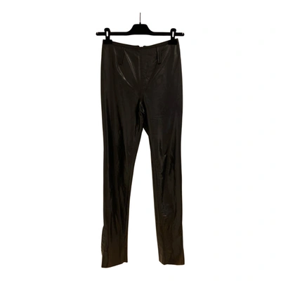 Pre-owned Jean Paul Gaultier Trousers In Black