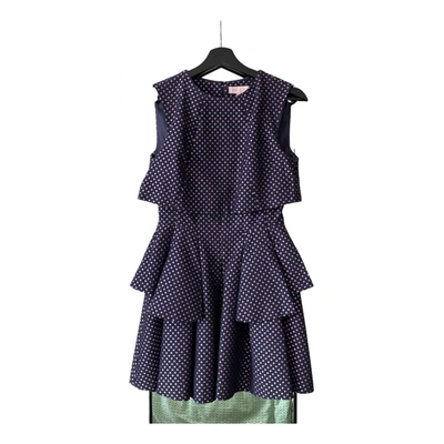 Pre-owned Ports 1961 Mid-length Dress In Navy