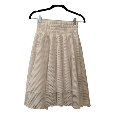 Pre-owned Puma Mid-length Skirt In White