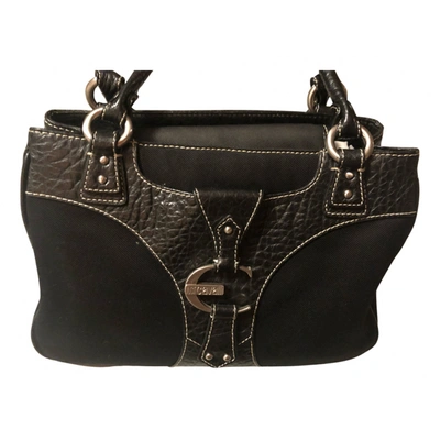 Pre-owned Just Cavalli Leather Handbag In Black