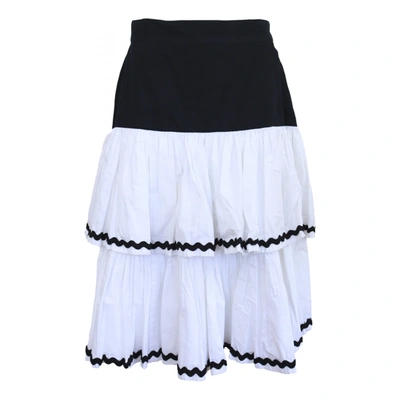 Pre-owned Escada Mini Skirt In White