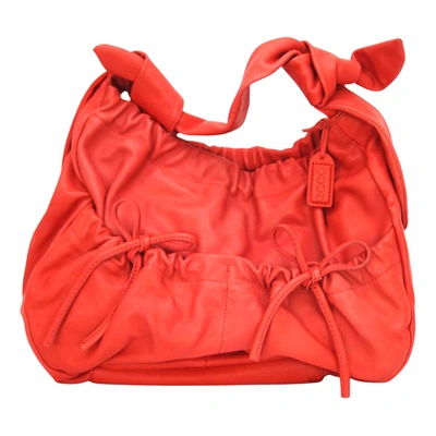 Pre-owned Ecco Leather Handbag In Red