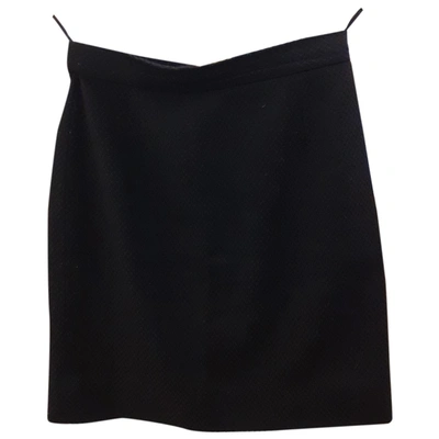 Pre-owned Les Copains Wool Mid-length Skirt In Brown