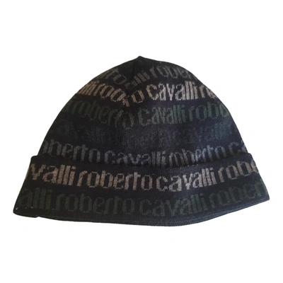 Pre-owned Roberto Cavalli Wool Hat In Black